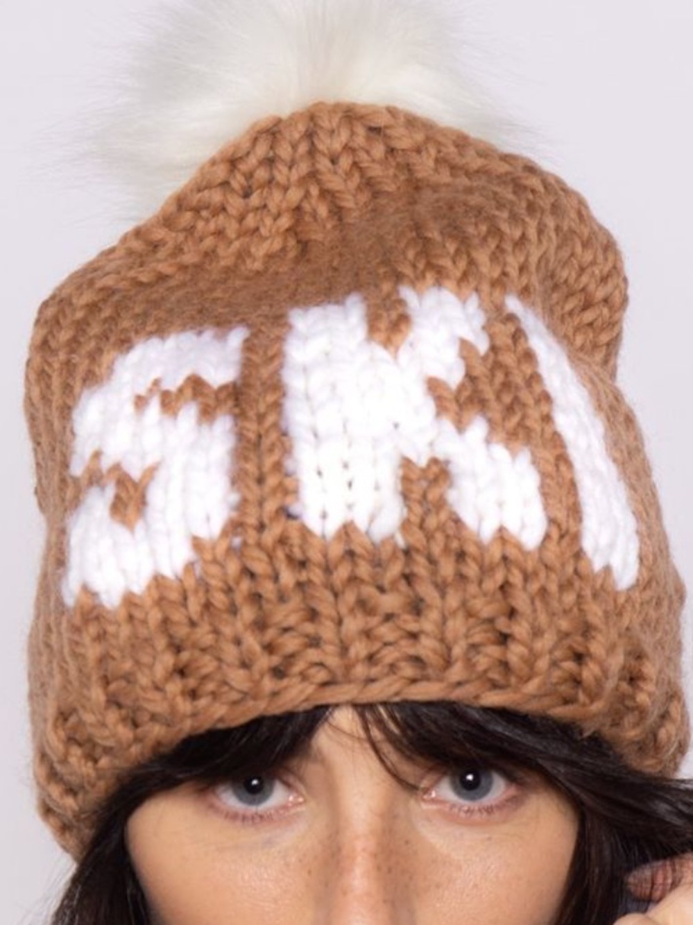 GOGO “SKI” Toque Pom Pom Hat